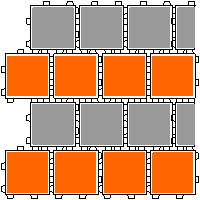 Bruk-Bet Sp. z o.o. - Paving slabs  of 8 cm cube ecological Hydrofuge - Right edge dwg