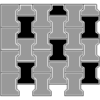 Bruk-Bet Sp. z o.o. - Paving slabs  of 8 cm BEHATON without phase - Top left corner dwg