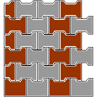 Bruk-Bet Sp. z o.o. - Paving slabs  of 8 cm BEHATON without phase - Bottom left corner dwg