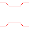 Bruk-Bet Sp. z o.o. - Paving BEHATON without phase 20x16.5x8 cm - Front view dwg