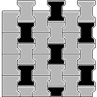 Bruk-Bet Sp. z o.o. - Paving slabs  of 8 cm BEHATON - Bottom left corner dwg