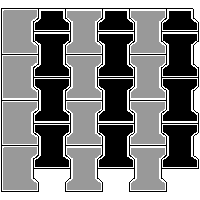 Bruk-Bet Sp. z o.o. - Paving slabs  of 8 cm BEHATON - Top left corner dwg