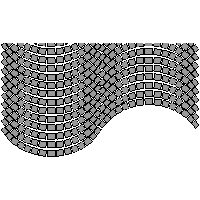 Bruk-Bet Sp. z o.o. - Kostka brukowa grubości 8 cm LOGO antic - Krawędź z góry dwg