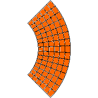 Bruk-Bet Sp. z o.o. - Paving slabs  of 8 cm LOGO antic - Right edge dwg