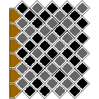 Bruk-Bet Sp. z o.o. - Paving slabs  of 8 cm OLD TOWN - Left edge dwg