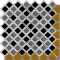 Bruk-Bet Sp. z o.o. - Paving slabs  of 8 cm OLD TOWN - Bottom right corner dwg