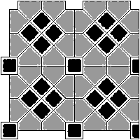 Bruk-Bet Sp. z o.o. - Paving slabs  of 8 cm OLD TOWN - Right edge dwg