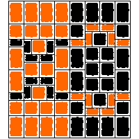 Bruk-Bet Sp. z o.o. - Paving slabs  of 8 cm OLD TOWN - The pattern dwg