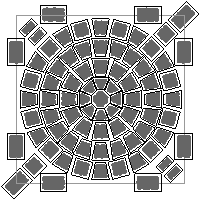 Bruk-Bet Sp. z o.o. - Paving slabs  of 8 cm OLD TOWN - The pattern dwg