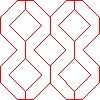 Bruk-Bet Sp. z o.o. - Płyta parkingowa KARO 50x50x10 cm - Widok z przodu dwg