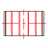 Cerabud S.A. - Block ceiling Ceram 50 - Front view dwg