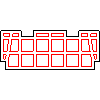 Cerabud S.A. - Block ceiling Ceram 60 - Plan view dwg