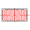 Cerabud S.A. - Patterned brick K-2 Krotoszyn - Front view dwg