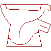 Cersanit S.A. - Toilet bowl A 10 40x35 - Section dwg