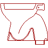 Cersanit S.A. - Toilet bowl A 20 40x35 - Section dwg