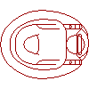 Cersanit S.A. - Miska ustępowa A 20 40x35 - Rzut dwg