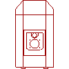 De Dietrich Technika Grzewcza - Oil and gas boiler DIEMATIC GT 214 - Plan view dwg