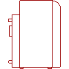 De Dietrich Technika Grzewcza - Oil and gas boiler DIEMATIC GT 214 - Side view dwg