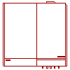 De Dietrich Technika Grzewcza - Gas fired wall CITY 1 BI-80 - Plan view dwg