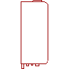 De Dietrich Technika Grzewcza - Gas fired wall CITY 1 BI-50 - Side view dwg