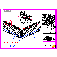 Cosella-Dörken Products, Inc. - KV03 - Trash leaned on the staff supporting - Non-ventilated roof - completely insulated design dwg