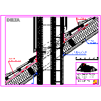 Cosella-Dörken Products, Inc. - EV02 - Connection of the chimney from the eaves and ridge - Roof ventilation - ventilation design dwg