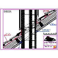 Cosella-Dörken Products, Inc. - EV02 - Connection of the chimney from the eaves and ridge - Non-ventilated roof - completely insulated design dwg