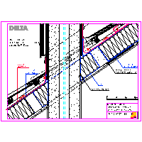 Cosella-Dörken Products, Inc. - Connection of the chimney - a longitudinal section - Roof repair dwg