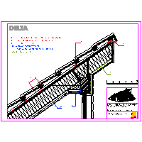 Cosella-Dörken Products, Inc. - PV01 - Pent roof with a projection - Non-ventilated roof - completely insulated design of the formwork dwg