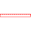 Elektra - Wall heater battened electronic VL912KET (power 1200 W) - Plan view dwg