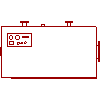 Ferroli  - Boiler Prexterm 620 550-2000 - Side view dwg