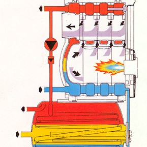 Ferroli  - Boilers GNK1 - Cast iron boiler GNK1 - scheme