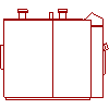 Ferroli  - Boiler 100-470 Prexterm 125 - Side view dwg