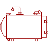 Ferroli  - Boiler PREX AS AS 230 - Side view dwg