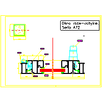 Hueck Polska Sp. z o.o. - Okno Seria A72 - Profil okna w systemie A72 - przekrój dwg