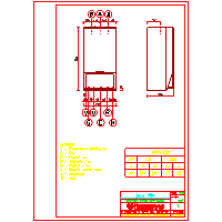 Immergas Polska Sp. z o.o. - The boiler closed combustion chamber - The dimensions and specifications connections boiler ZEUS MINI dwg