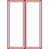 Noclaf - Hanging cupboard (g.22) (50x72x22) - Plan view dwg