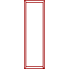 Noclaf - Standing cupboard shelf (25x84x32) - Plan view dwg