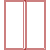 Noclaf - Hanging cupboard (g.32) (60x72x32) - Plan view dwg