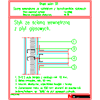 Norgips Poland - Styk ze ścianą wewn. z płyt gipsowych S6 - Styk ze ścianą wewn. z płyt gipsowych S6 dwg