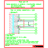 Norgips Poland - Contact with the outside wall. plasterboard S6 - Contact with the outside wall. plasterboard S6 dwg