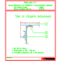 Norgips Poland - Contact with the concrete ceiling S13 - Contact with the concrete ceiling S13 dwg