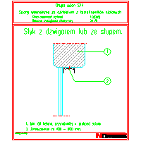 Norgips Poland - Styk z dźwigarem lub ze słupem S14 - Styk z dźwigarem lub ze słupem S14 dwg