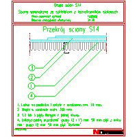 Norgips Poland - Przekrój ściany S14 - Przekrój ściany S14 dwg