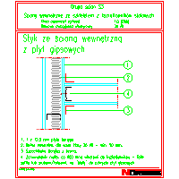 Norgips Poland - The contact with the wall inside. or wall covers. Wall ext. S4 - The contact with the wall inside. or wall covers. on the wall dwg