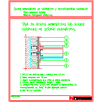 Norgips Poland - The contact with the wall ext. or wall covers. on the wall outside. S10 - The contact with the wall ext. or wall covers. on the wall dwg