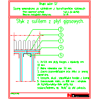 Norgips Poland - Contact with the ceiling plasterboard S7 - Contact with the ceiling plasterboard S7 dwg