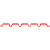 Ruukki Construction - Roofing MAXI TRAPEZ RR-40 AB - Section dwg