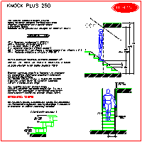 Rintal Polska Sp. z o.o. - KNOCK Plus 250 - section and view - KNOCK Plus 250 - section and view dwg