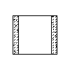 Schiedel GmbH - The chimney RONDO hollow outer 39x56 - Cross-section dwg